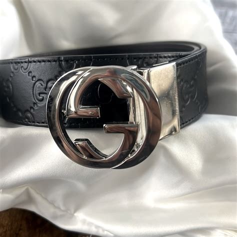 gucci signature belt gold|reversible Gucci signature belt price.